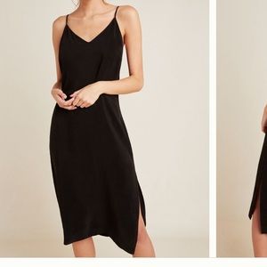 SOLD ✨NEW✨ Anthropologie Black Slip Dress